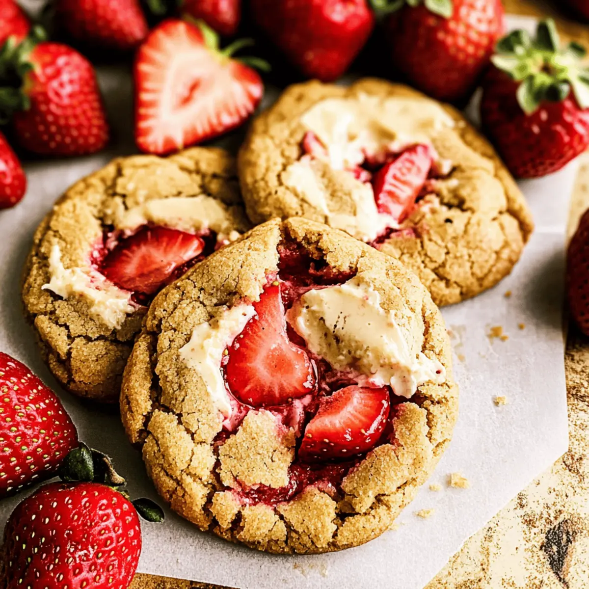 Strawberry Cheesecake Cookies