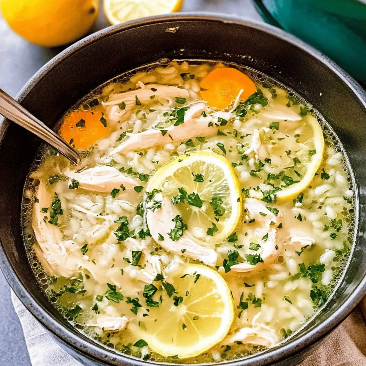 Lemon Dilly Chicken Soup