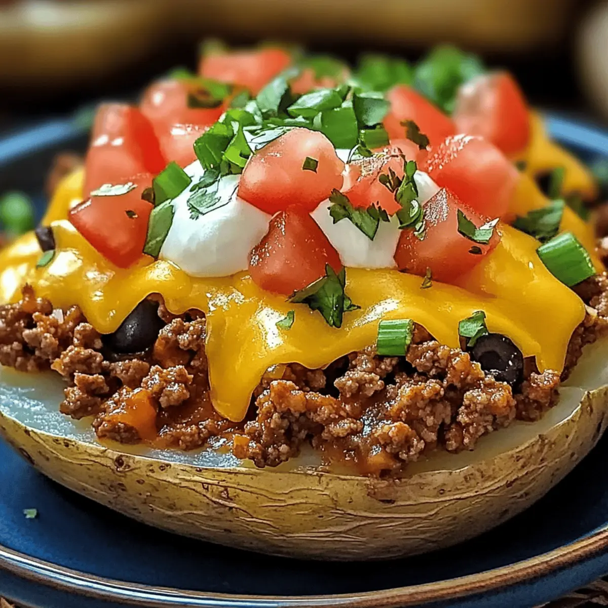 Cheesy Taco Potatoes