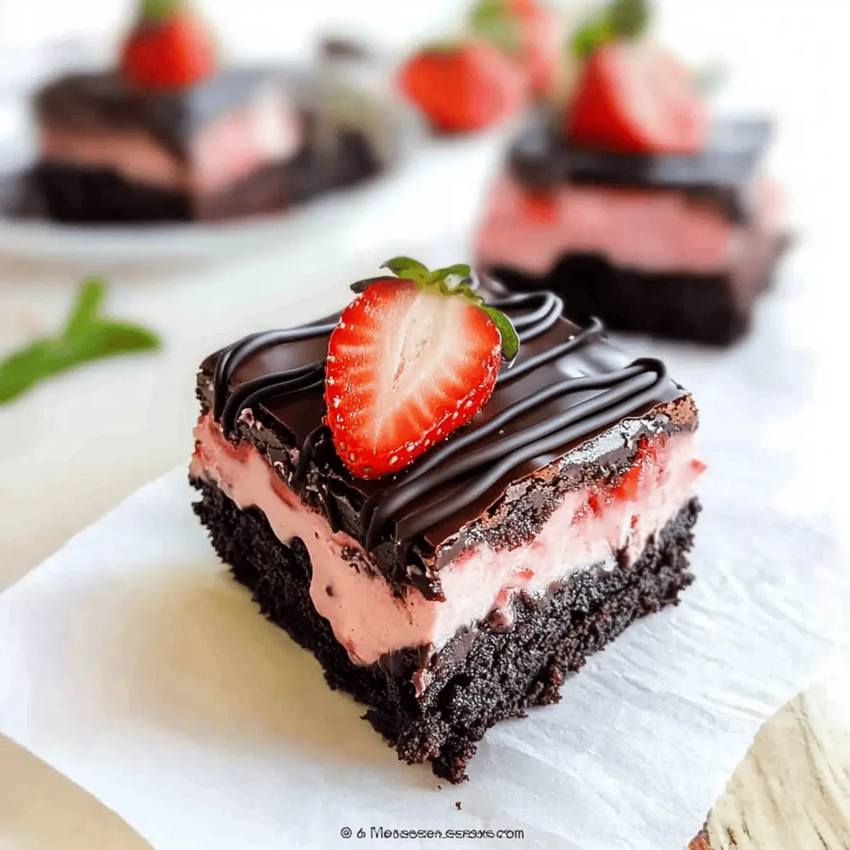 Strawberry Brownies
