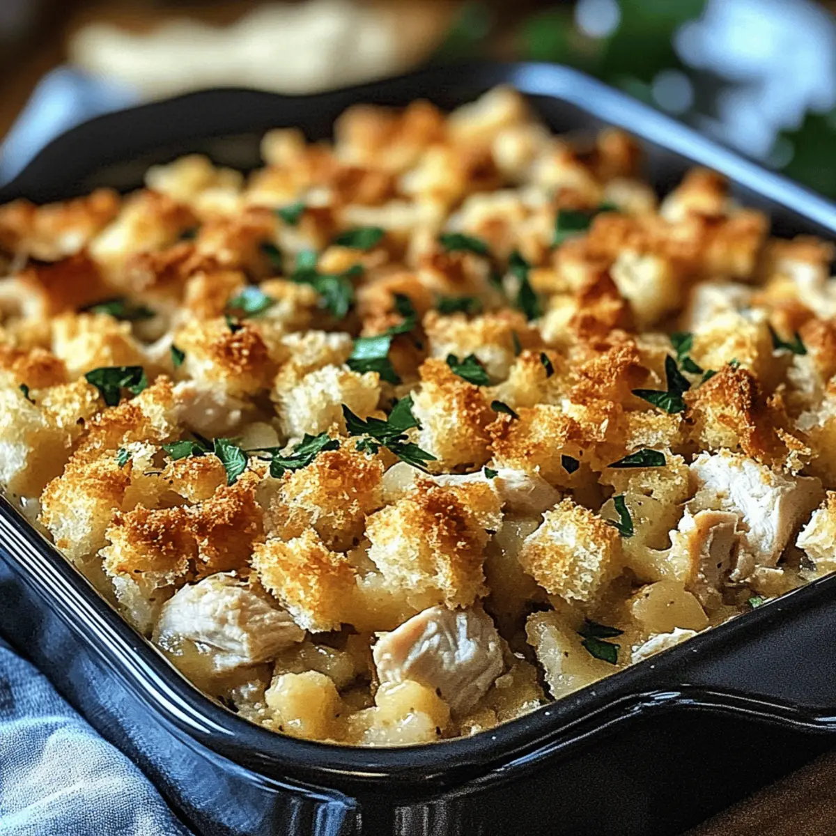 Chicken & Stuffing Casserole