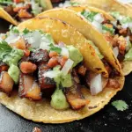 Crispy Pork Belly Tacos with Slaw & Lime