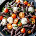 Halloween Caprese Pasta Salad