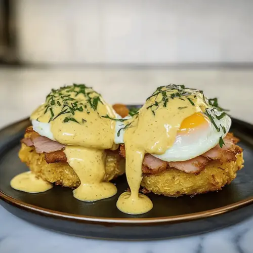 Hash Brown Eggs Benedict