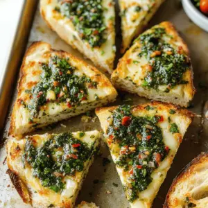 Zesty Chimichurri Garlic Bread