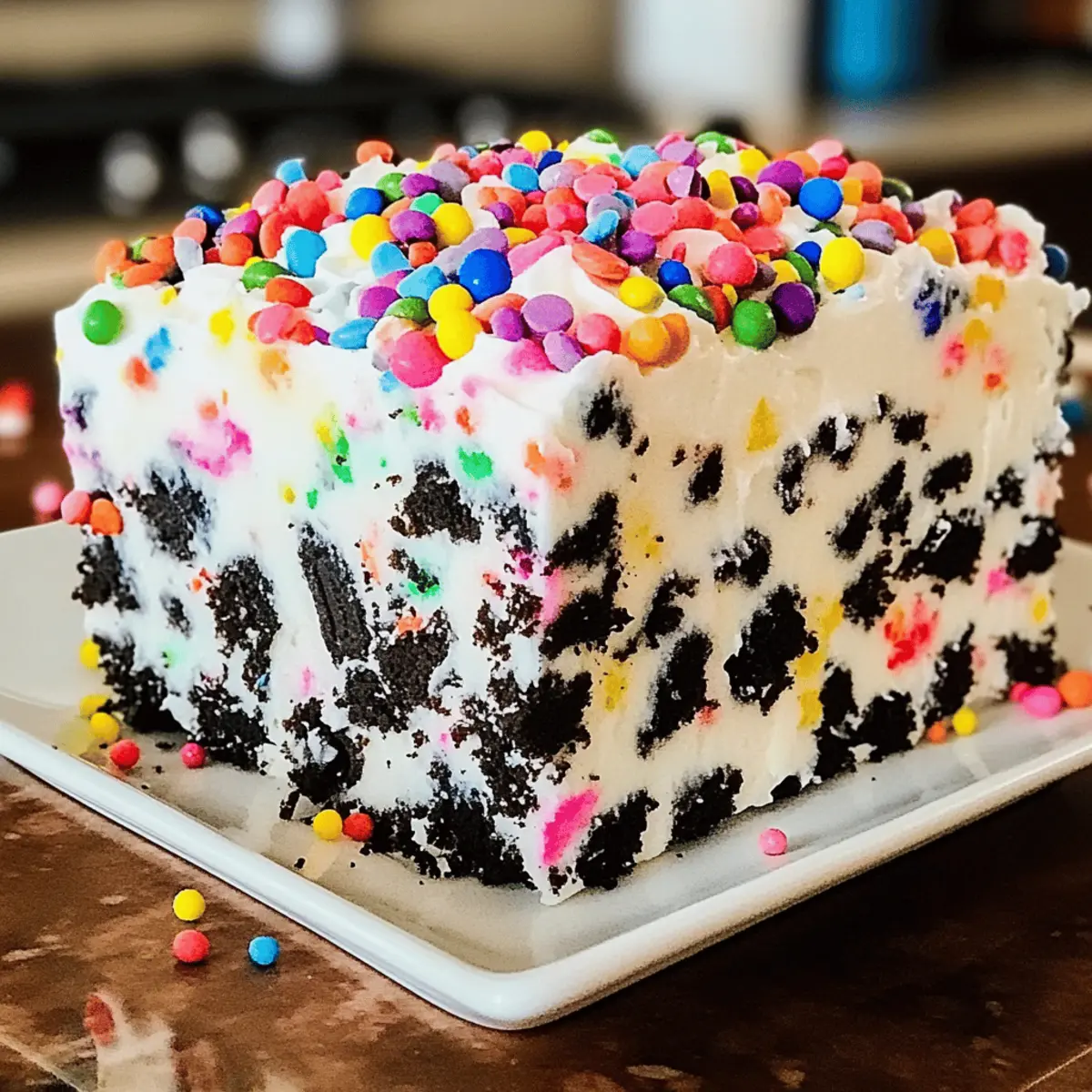 Funfetti Oreo Icebox Cake