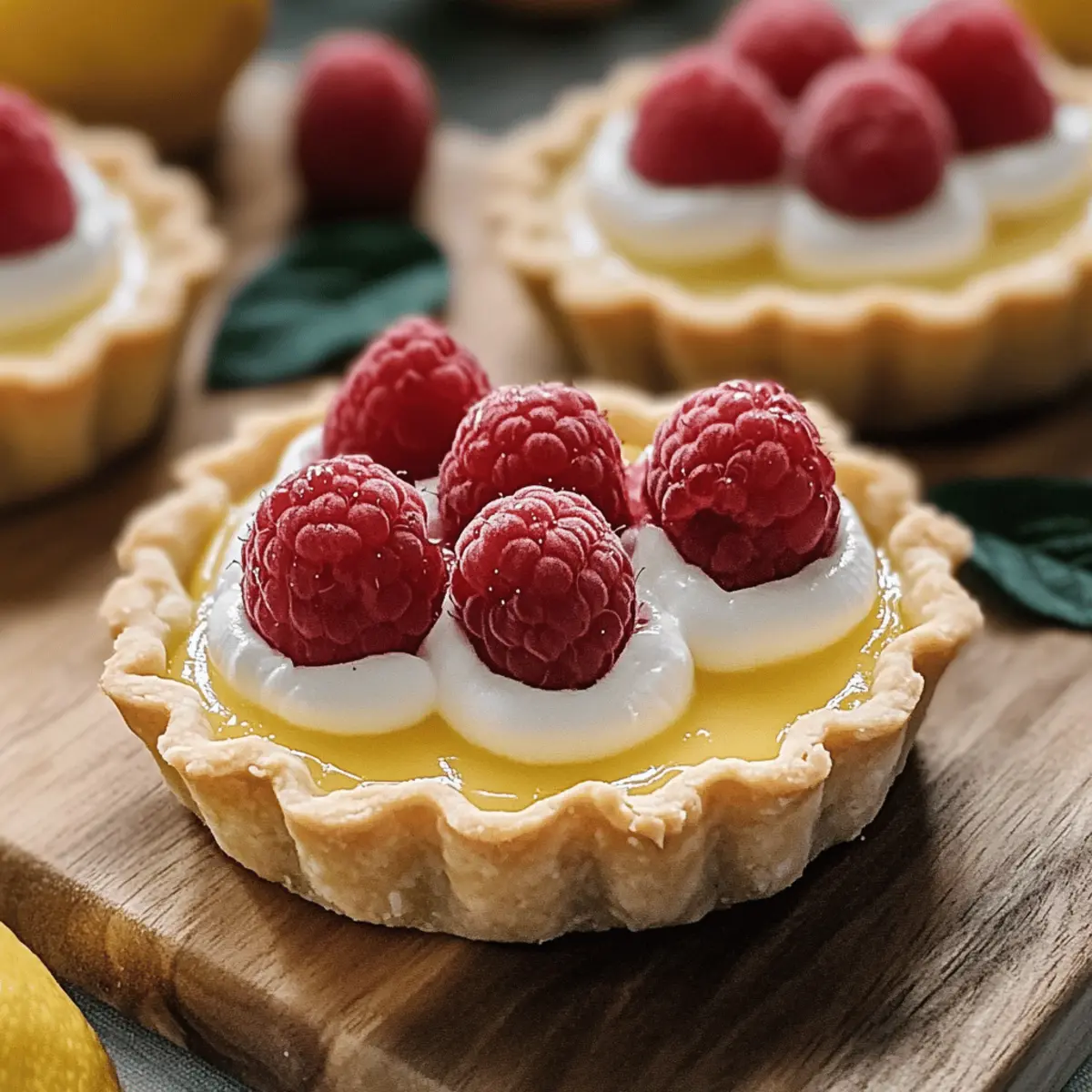 Vegan Lemon Raspberry Tarts