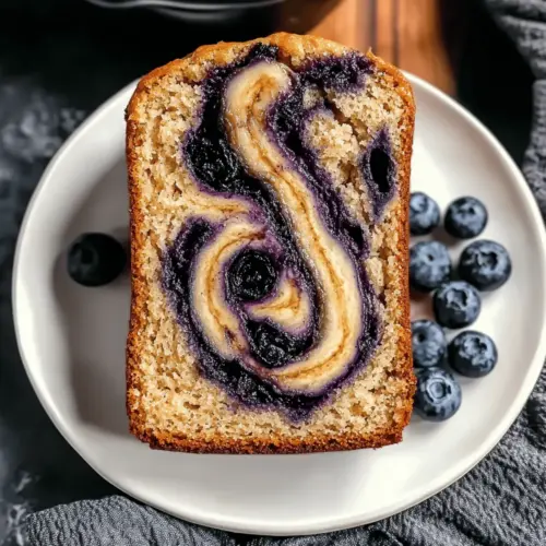 Blueberry Cinnamon Swirl Banana Bread