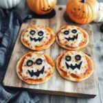 Mini Halloween Pizzas