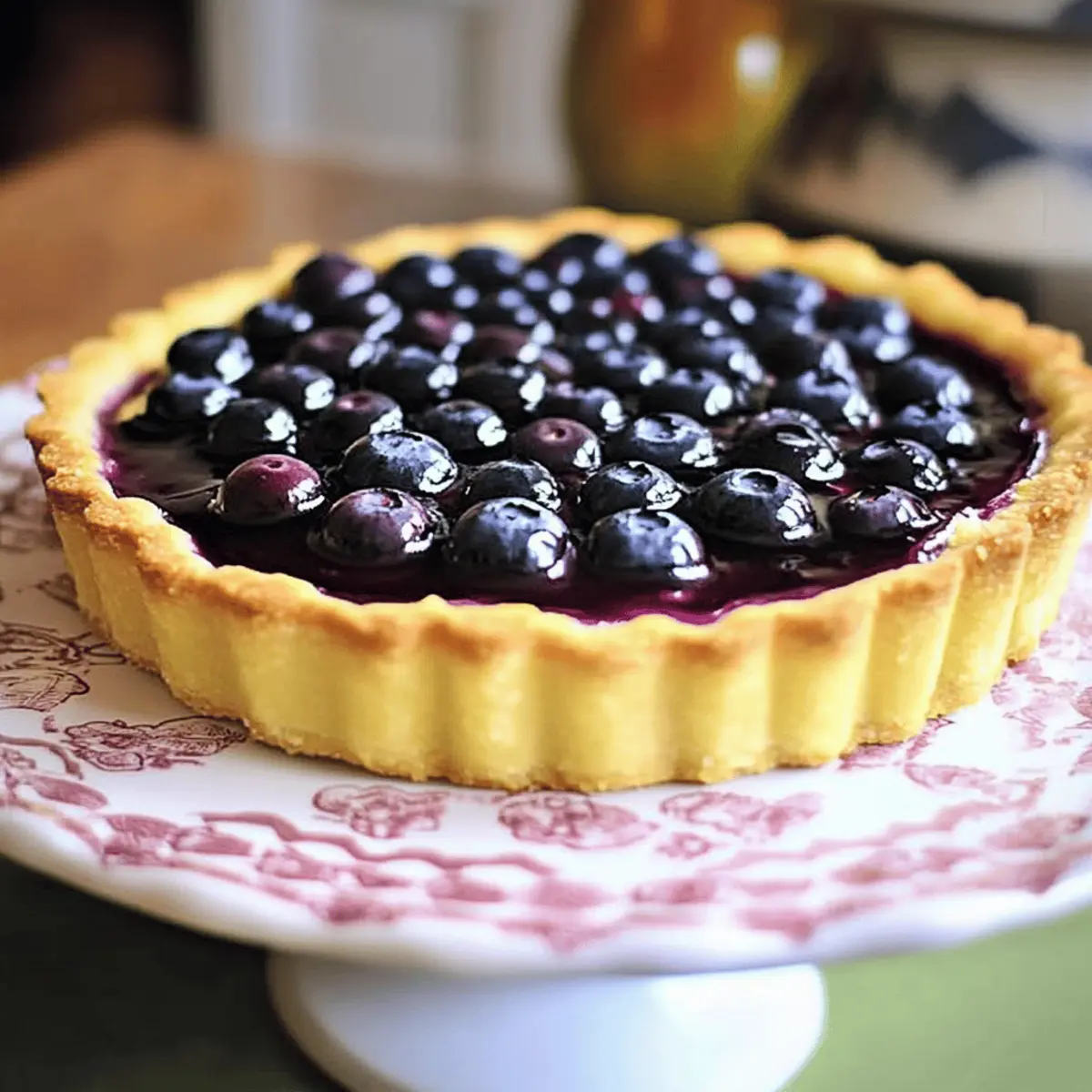 Blueberry Lemon Curd Tart