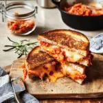 Kimchi Grilled Cheese Fusion Sandwich