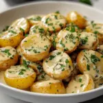 Creamy Garlic Sauce Baby Potatoes