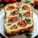 Cheesy Caprese Bread with Tomato & Basil