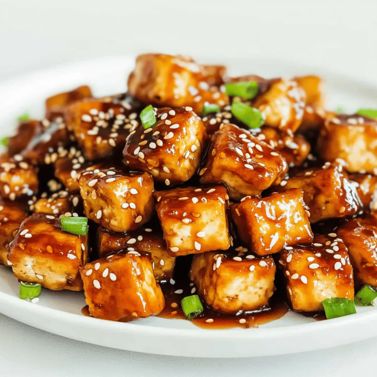 Crispy Pan-Fried Garlic Tofu