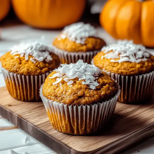Healthy Pumpkin Coconut Muffins