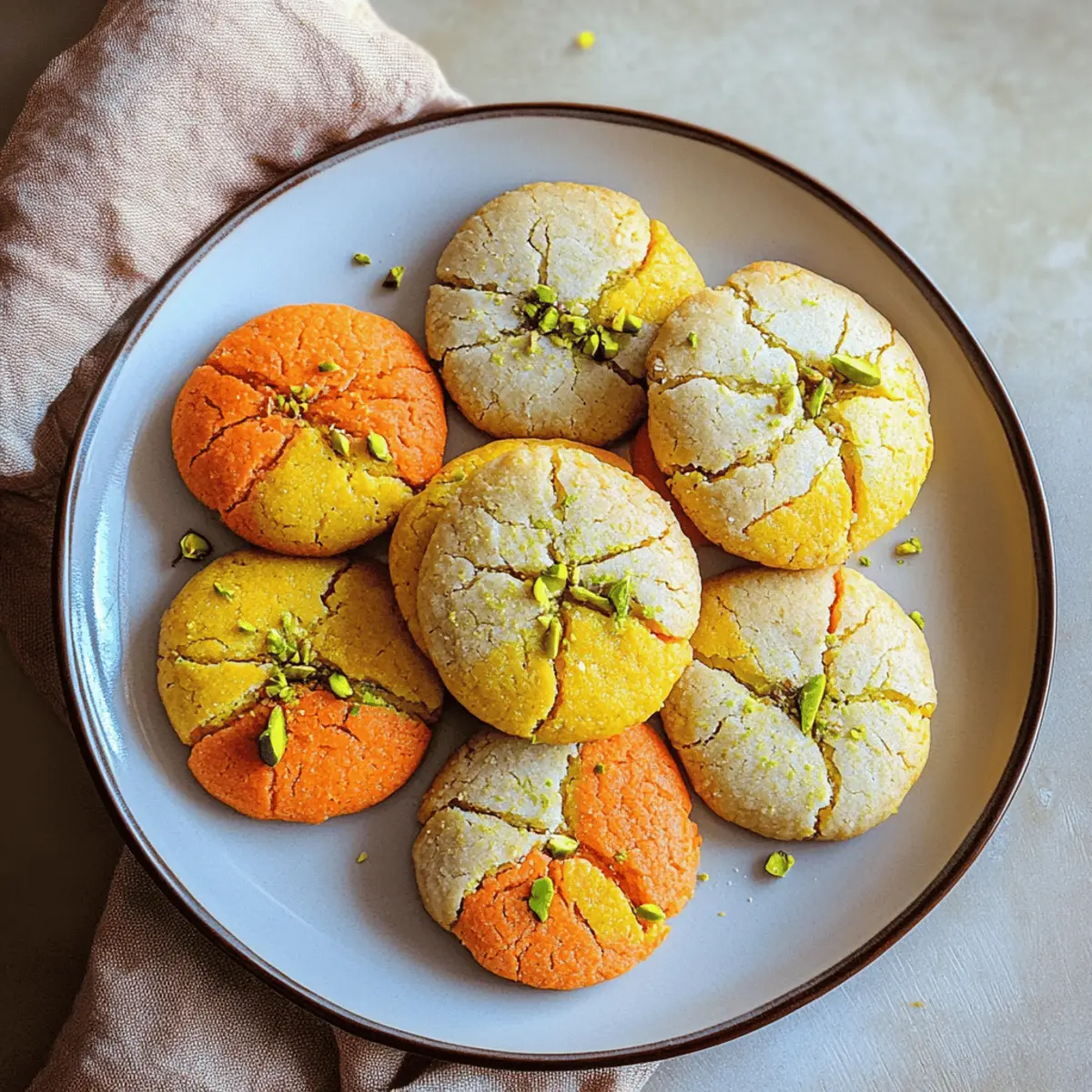Mango Kesar Shrikhand Cookies
