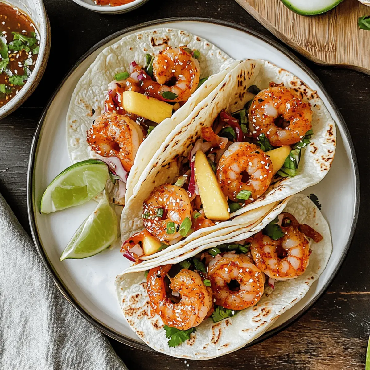 Gochujang Shrimp Tacos
