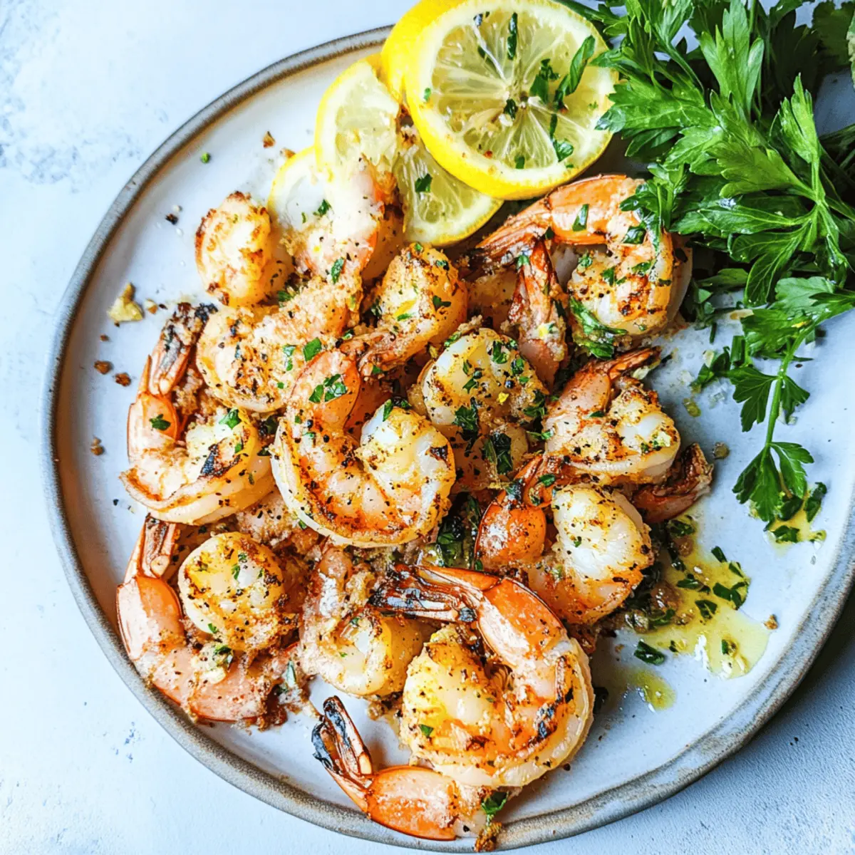 Grilled Lemon Shrimp