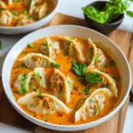 Thai-Style Soup Dumplings in Red Curry Sauce