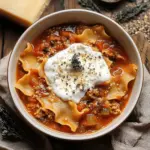 Cozy Vegetarian Lasagna Soup