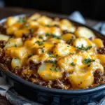 Cheesy Ground Beef & Potato Casserole