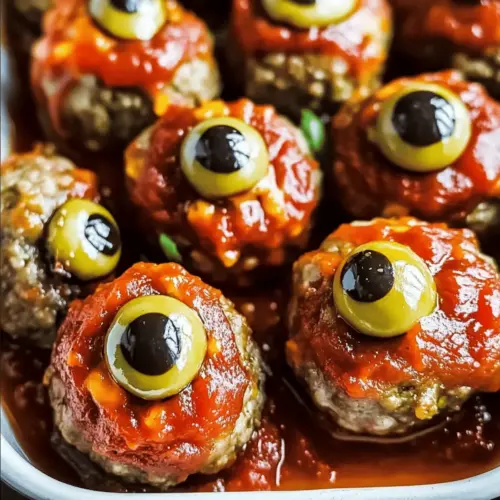 Creepy Eyeball Meatballs