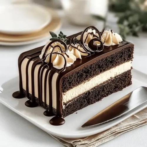 Easy Tuxedo Bar Cake