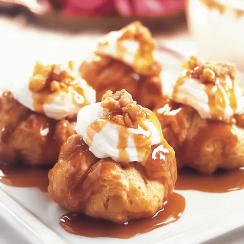 Maple Pumpkin Cream Puff Bites |