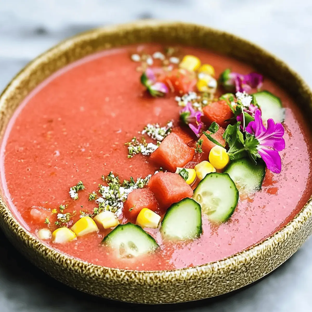 Refreshing Watermelon Gazpacho Soup