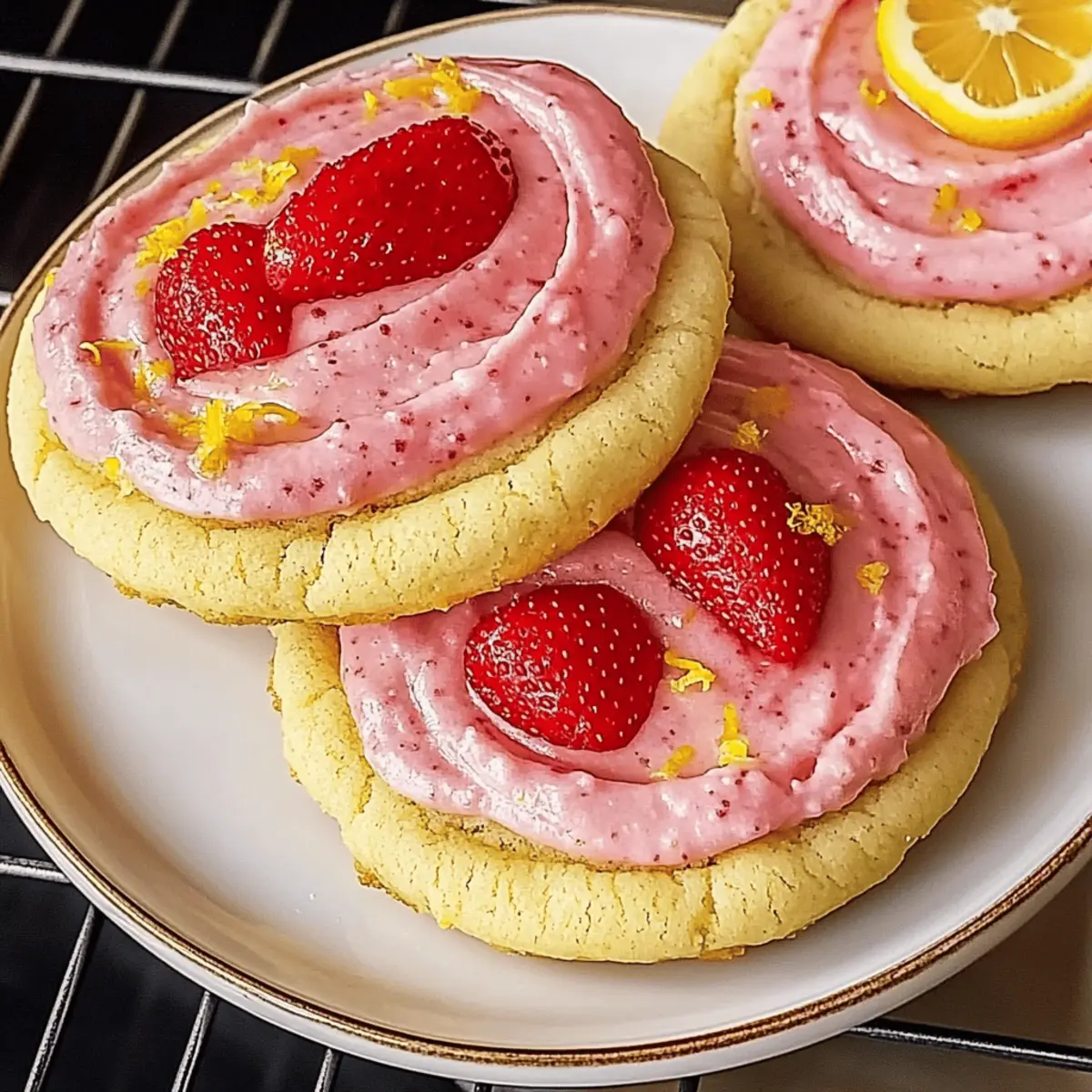 Strawberry Lemonade Cookies
