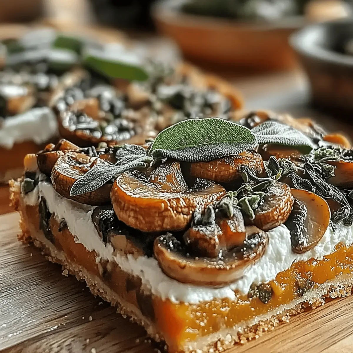 Pumpkin Sage & Mushroom Tart Recipe